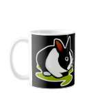 black and white bunny rabbit mugs