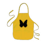 Black and White Butterfly aprons