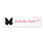 Black and White Butterfly bumper stickers