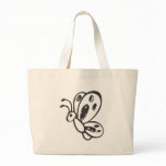 Black and White Butterfly in Sketch Form bags