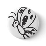 Black and White Butterfly in Sketch Form