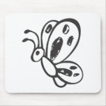 Black and White Butterfly in Sketch Form