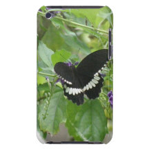 Black and White Butterfly iTouch Case Barely There iPod Cases