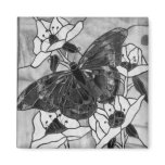 Black and white Butterfly Refrigerator Magnets