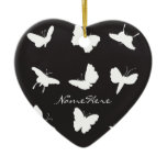 Black and White Butterfly Silhouettes