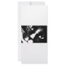 Black and white cat face close up custom rack card