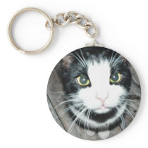 Black And White Cat Key Chains