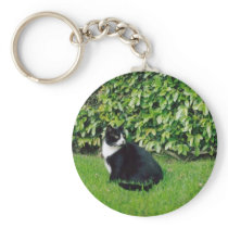 Black and White Cat Keychains