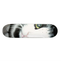 Black And White Cat Skate Board Decks