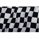 Black and white checkers acrylic cut outs