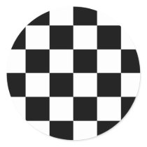 Black and White Chequered Auto Racing Flag