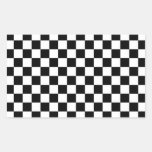 Black and white chequered pattern sticker