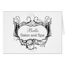 black and white Chic Business Thank You Cards
