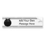 Black and White Christmas Pudding and Stars. Bumper Sticker