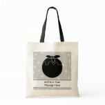 Black and White Christmas Pudding and Stars Custom bags