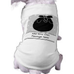 Black and White Christmas Pudding and Stars Custom pet clothing