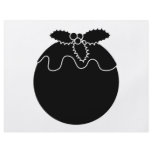Black and White Christmas Pudding. Flyers