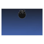 Black and White Christmas Pudding. On Blue. Custom flyers