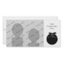 Black and White Christmas Pudding. Personalized Photo Card