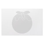 Black and White Christmas Pudding. Stationery