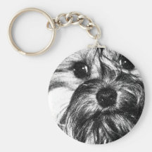 Black and White Classic Keychain