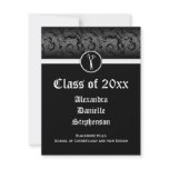 Black and White Cosmetology School Graduation Personalised Invites