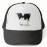 black and white cow baseball cap mesh hats