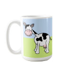 Black and White Cow Cartoon. Coffee Mug