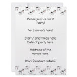 Black and White Cow Pattern. Personalized Invite