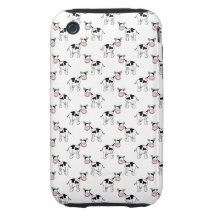 Black and White Cow Pattern. iPhone 3 Tough Case