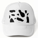 Black and White Cow Print hats