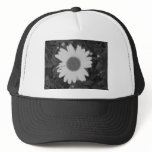 Black and White Daisy Trucker Hats