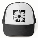 Black and White Daisy Mesh Hats