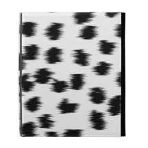Black and White Dalmatian Print Pattern. iPad Folio Cases
