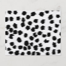 Black and White Dalmatian Print Pattern. Flyer