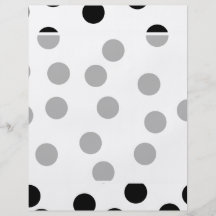 Black and White Dalmatian Spot Pattern. Flyers