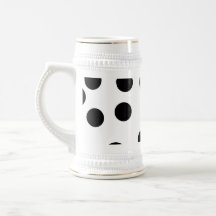 Black and White Dalmatian Spot Pattern. Mug