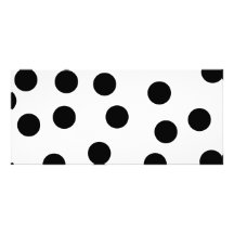 Black and White Dalmatian Spot Pattern. Rack Card Template
