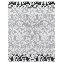 black and white damask flourish full color flyer