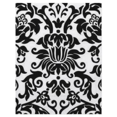 Black and White Damask Flyer Design by jennistar619