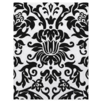 Black and White Damask Flyer Design