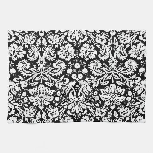 Black and white damask pattern Zazzle