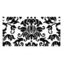 Black and White Damask Personalized Photo Card