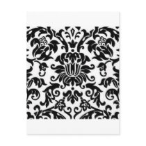 Black and White Damask Postcard