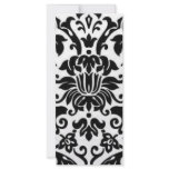 Black and White Damask rack cards