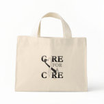 Black And White Dark Care For A Cure Design bags