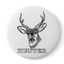Black and White Deer Pinback Buttons