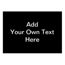 Black and White design, custom text. Business Card