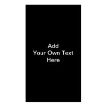 Black and White design, custom text. Business Cards