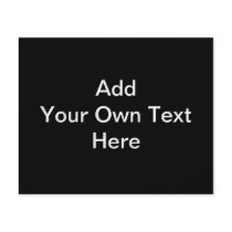 Black and White design, custom text. Flyer Design